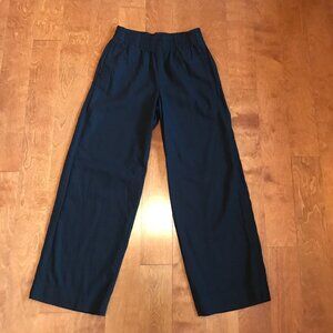 Old Navy High Rise Wide Leg Black Linen Pant XS Perfect Condition